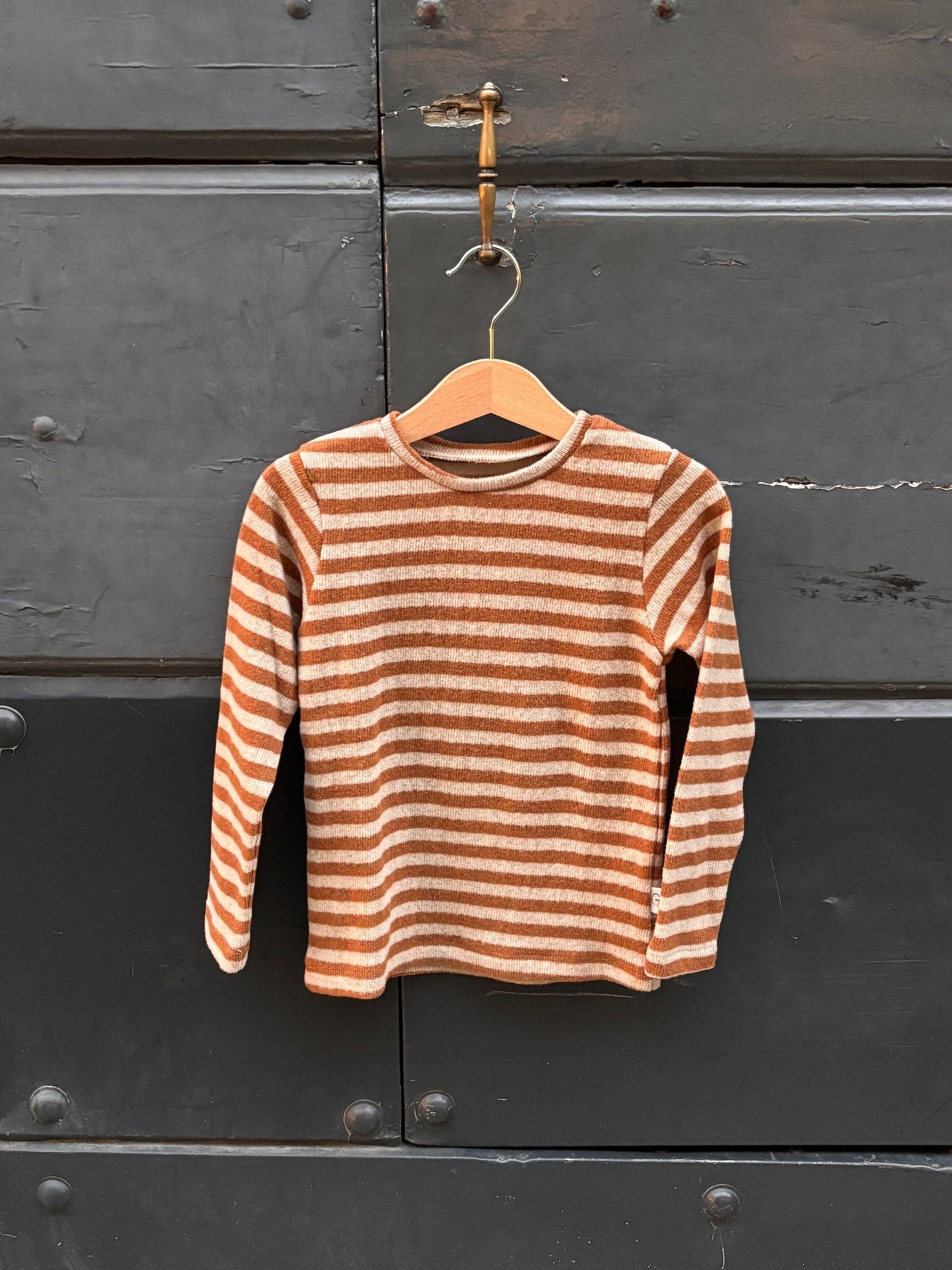 Maglioncino MATTEO a righe BEIGE/NOCCIOLA