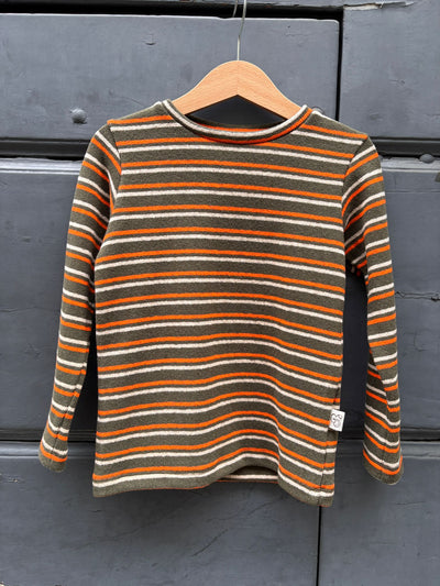 Maglioncino MATTEO a righe Verdone Arancio