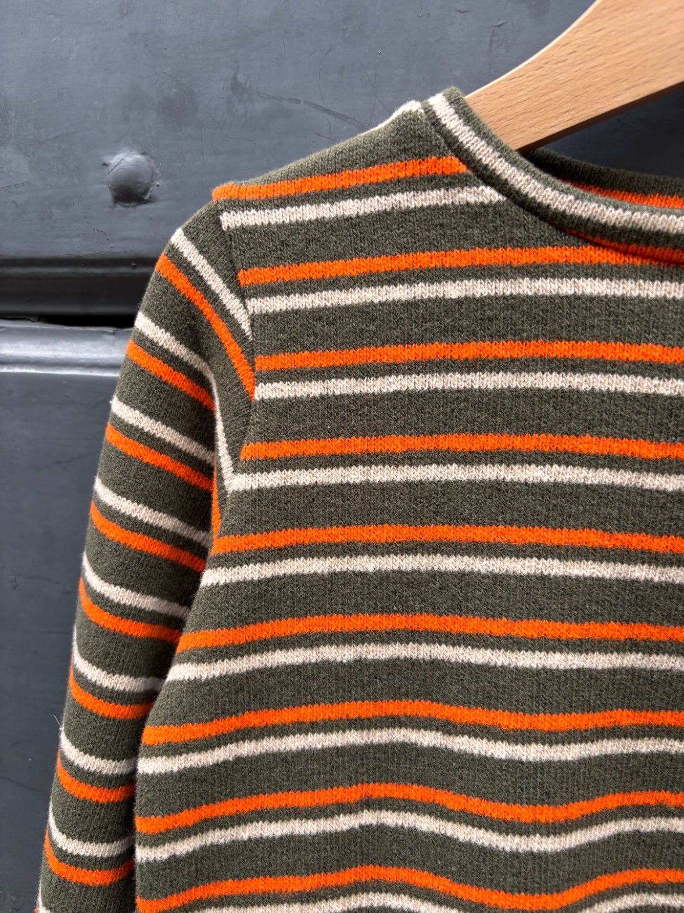 Maglioncino MATTEO a righe Verdone Arancio