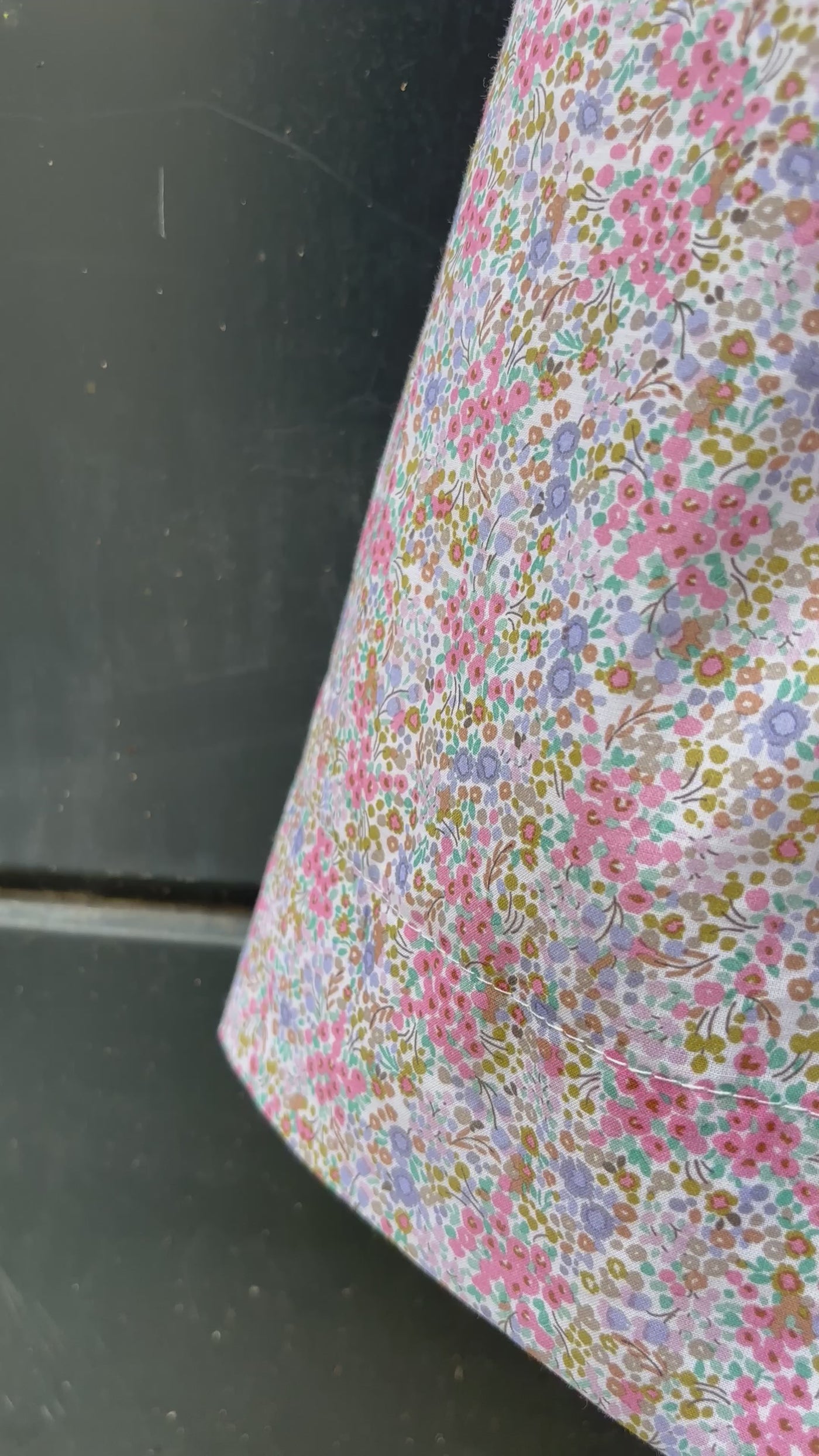 Abito PETALO fiori liberty rosa