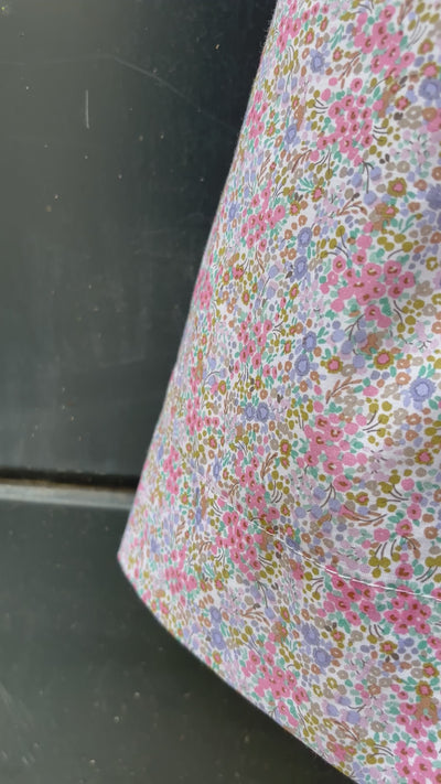 Abito PETALO fiori liberty rosa