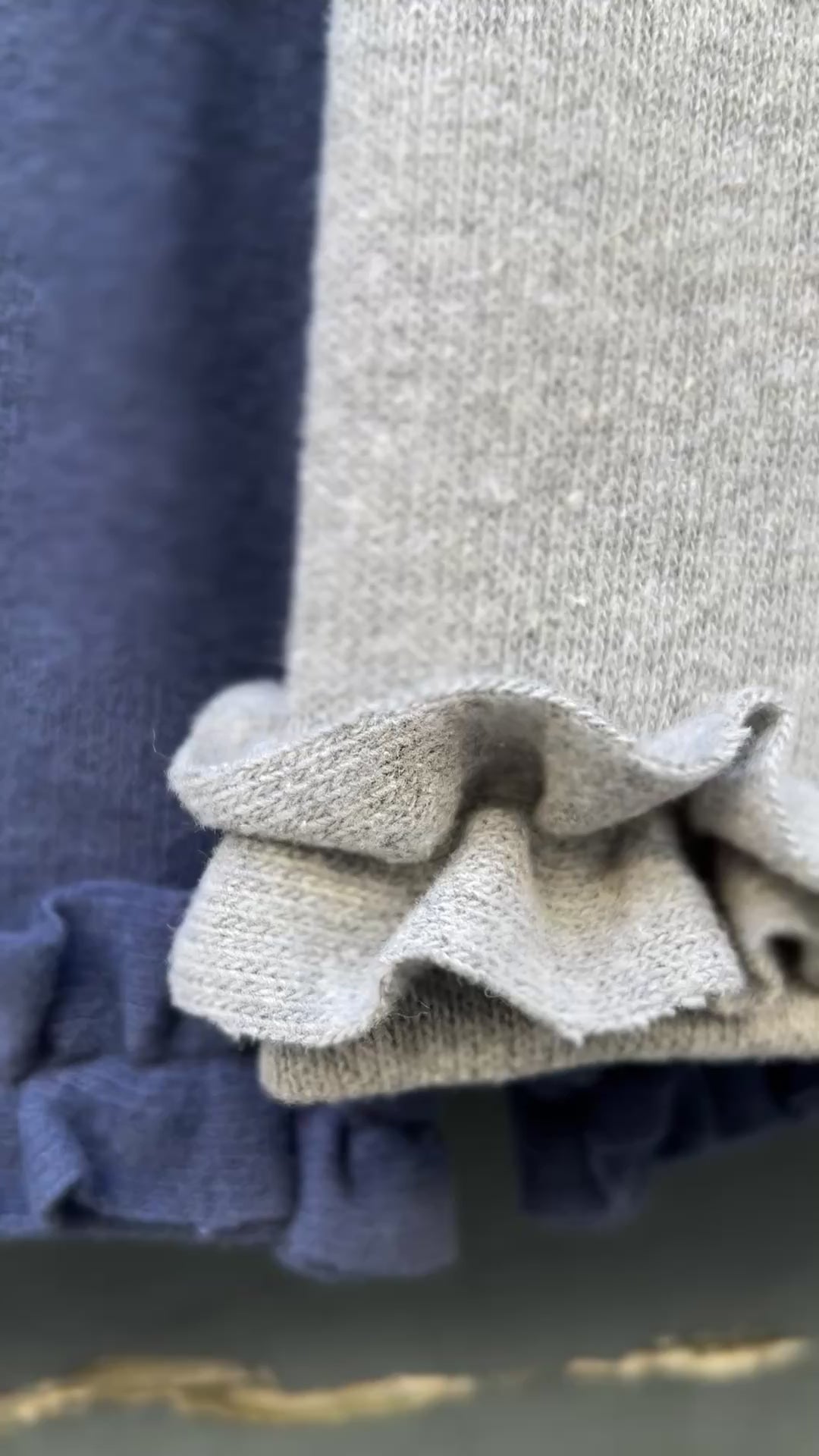 REBECCA Pantalone caldo cotone grigio rouge