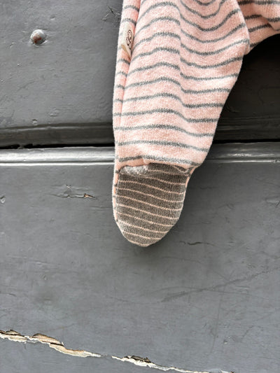 TUTINA COCCOLA ROSA A RIGHE IN CALDO COTONE