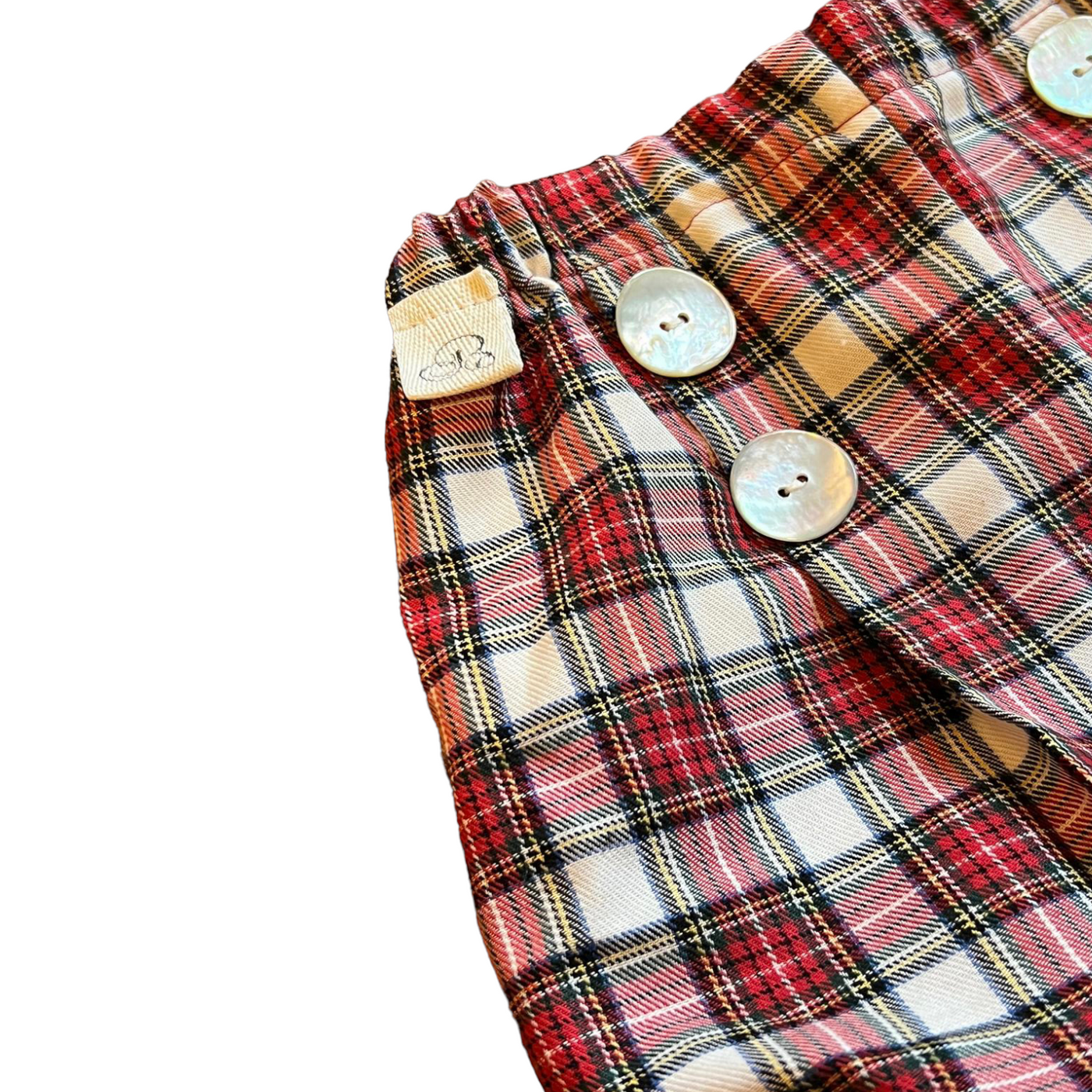 Bloomer PORTOFINO tartan bianco e rosso