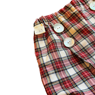Bloomer PORTOFINO tartan bianco e rosso