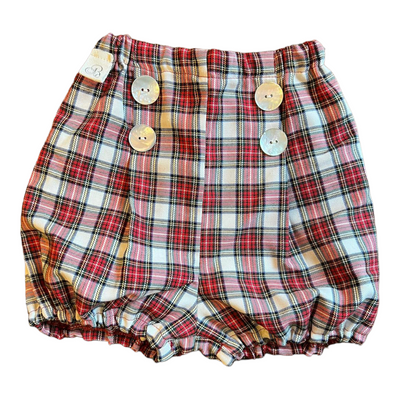 Bloomer PORTOFINO tartan bianco e rosso