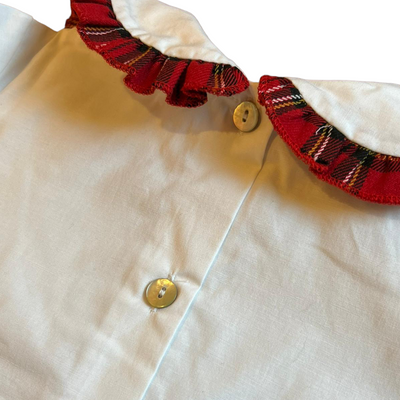 TEA camicetta tartan rosso