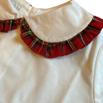 TEA camicetta tartan rosso