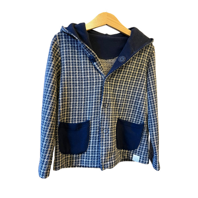 ROMEO Giacca pied-de-poule blu