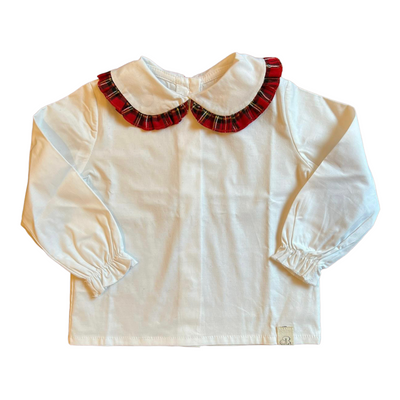 TEA camicetta tartan rosso
