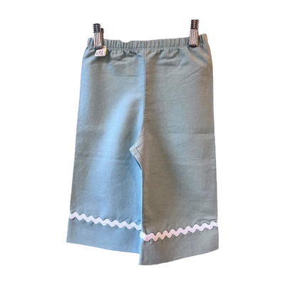 REBECCA Pantalone lino menta