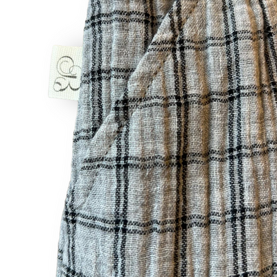 GLASGOW Pantalone mussola grigio