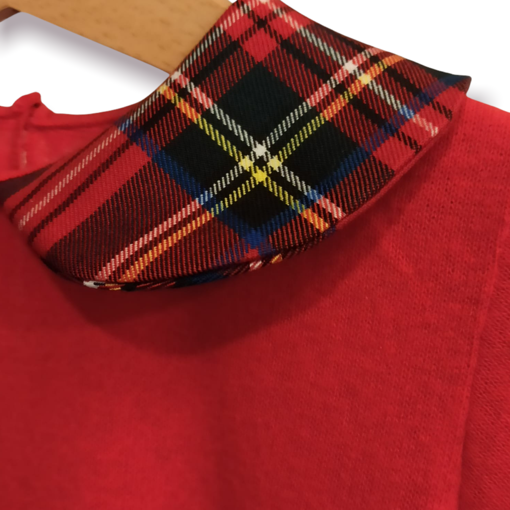 MATILDE Abito tartan rosso
