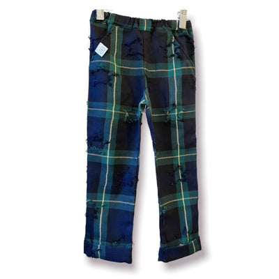 MILANO Pantalone tartan Gordon e stelle ricamate