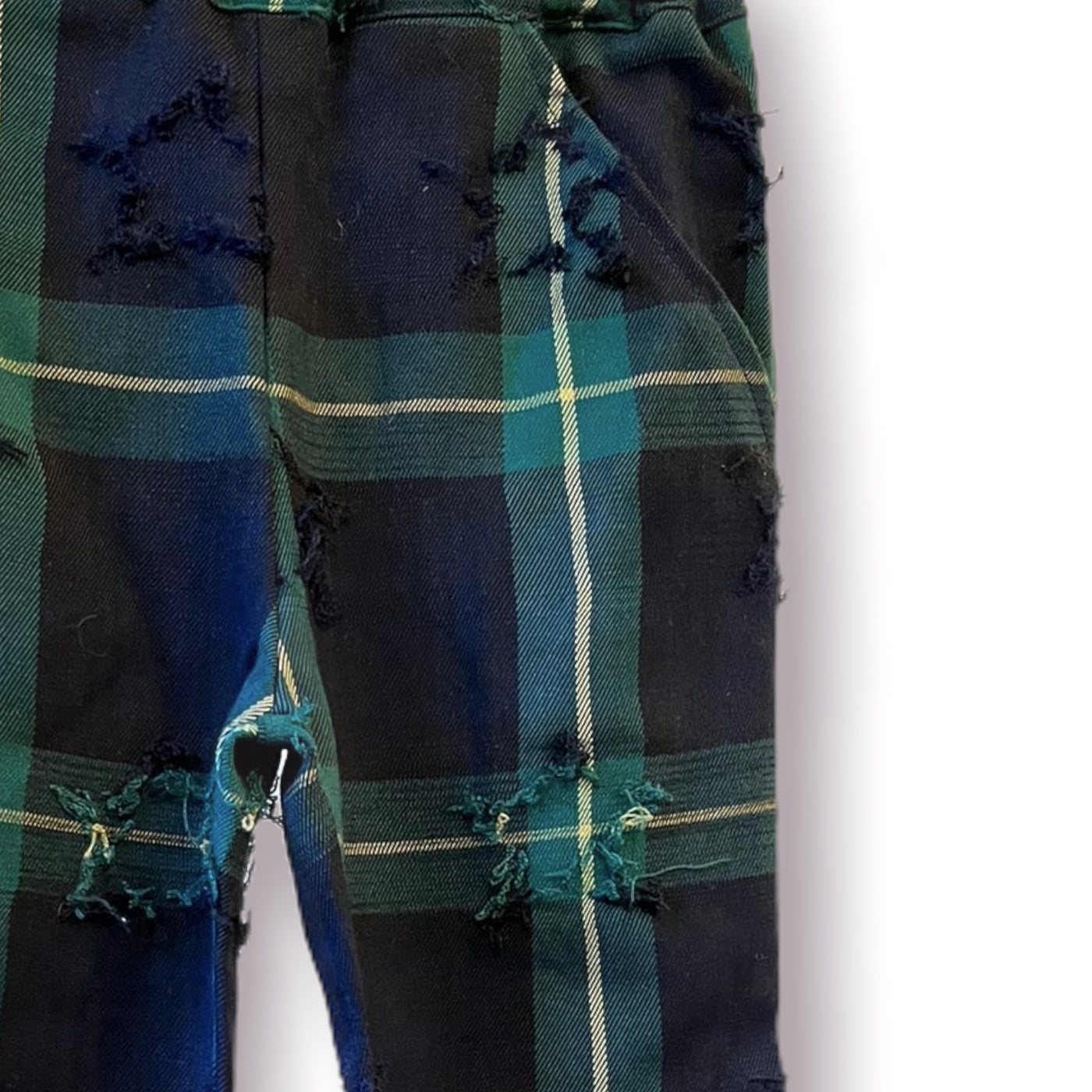 MILANO Pantalone tartan Gordon e stelle ricamate
