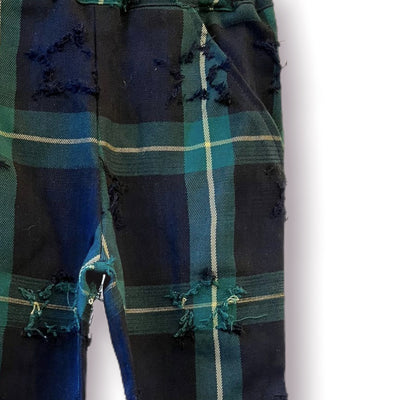 MILANO Pantalone tartan Gordon e stelle ricamate