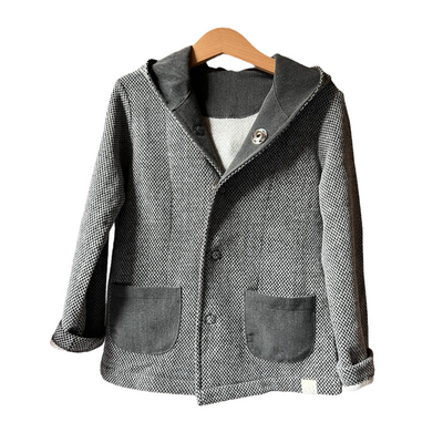 ROMEO Giacca chicco di riso grigio