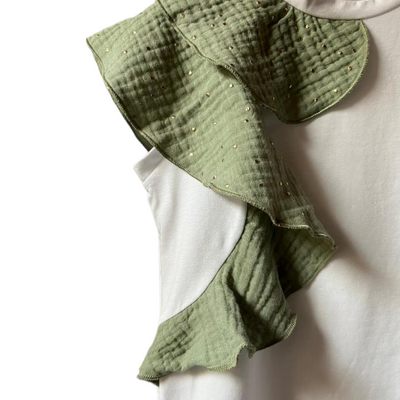 Completo t-shirt PETALO menta pepita