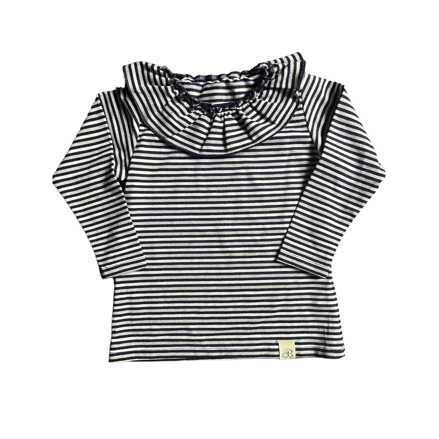 ELOISA maglietta lurex blue e argento