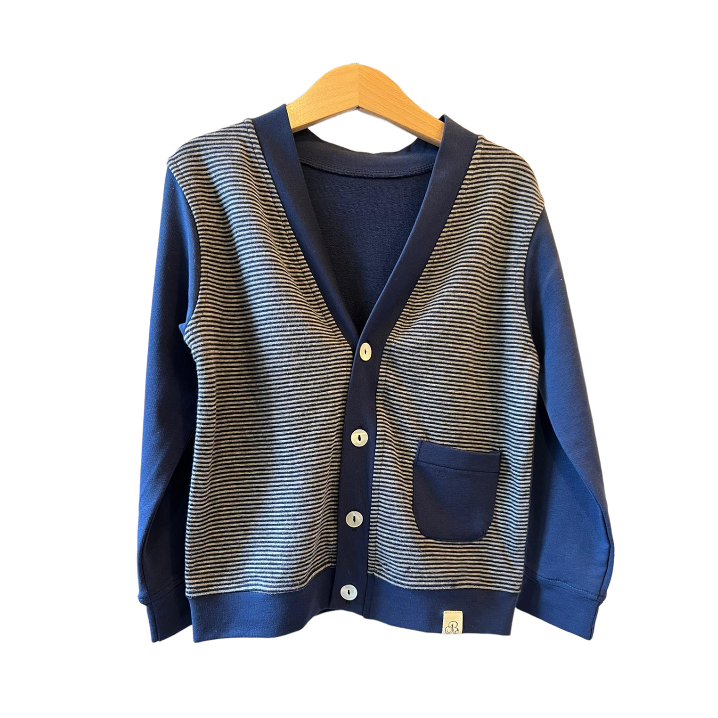 Cardigan OSCAR blu righe
