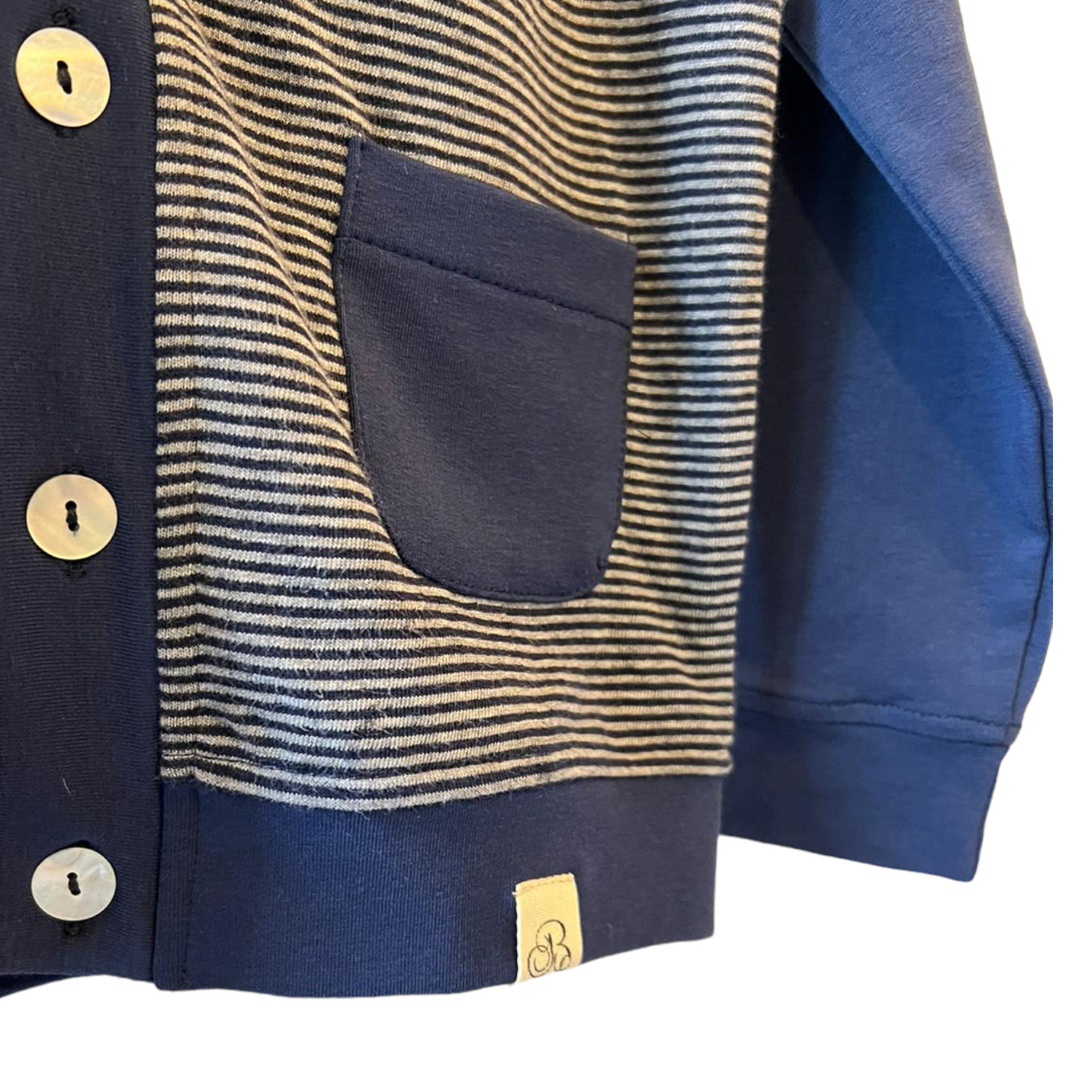 Cardigan OSCAR blu righe